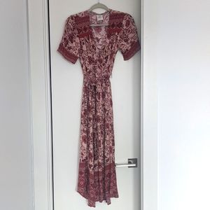 Knox Rose pink/red maxi dress Size S